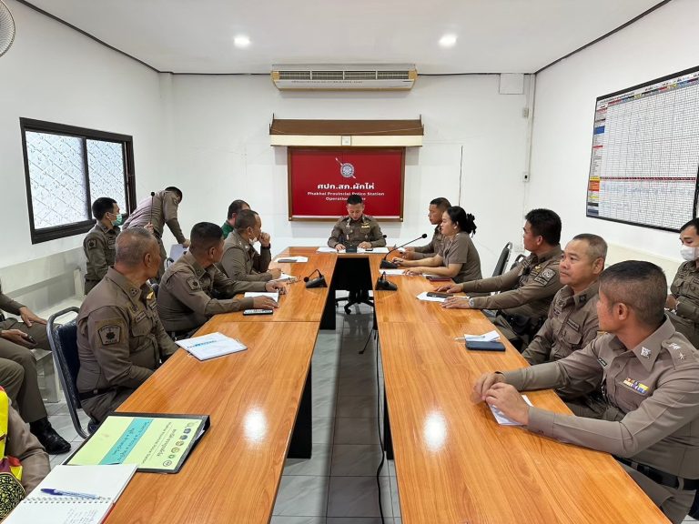 ผกก.สภ.ผักไห่ ประชุมคณะทำงานการขับเคลื่อนฯ และติดตามผลการปฏิบัติงาน หัวข้อ IIT และ EIT