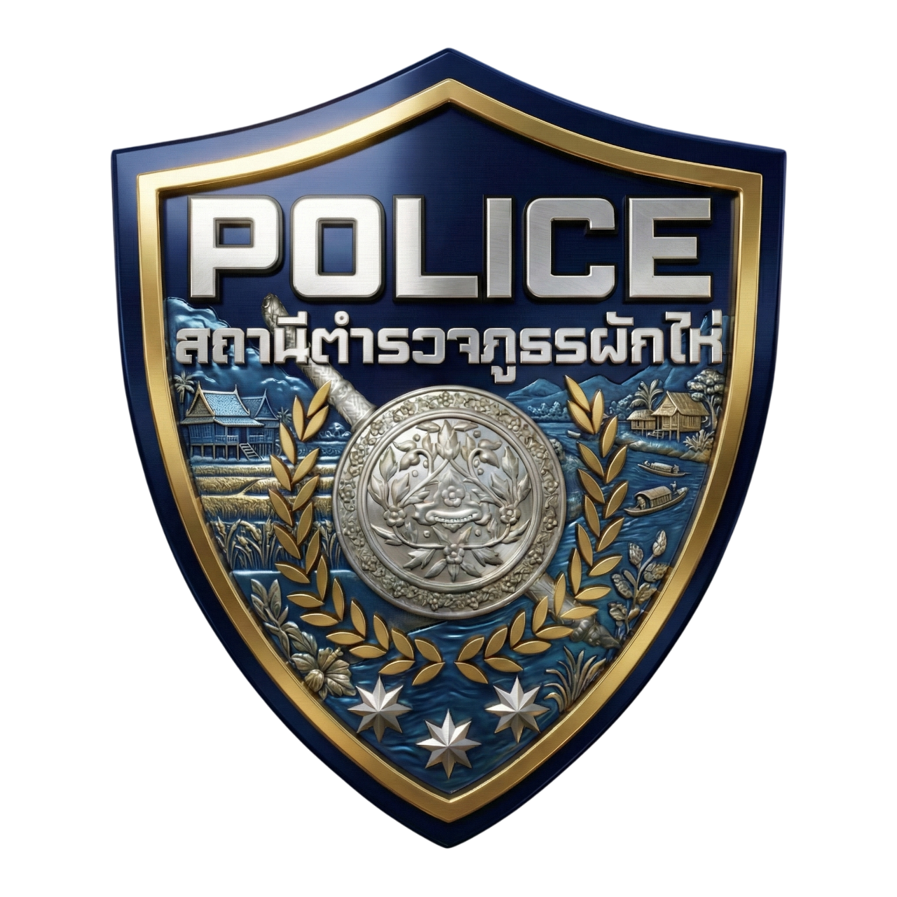 สถานีตำรวจภูธรผักไห่ Phakhai Provincial Police Station  logo