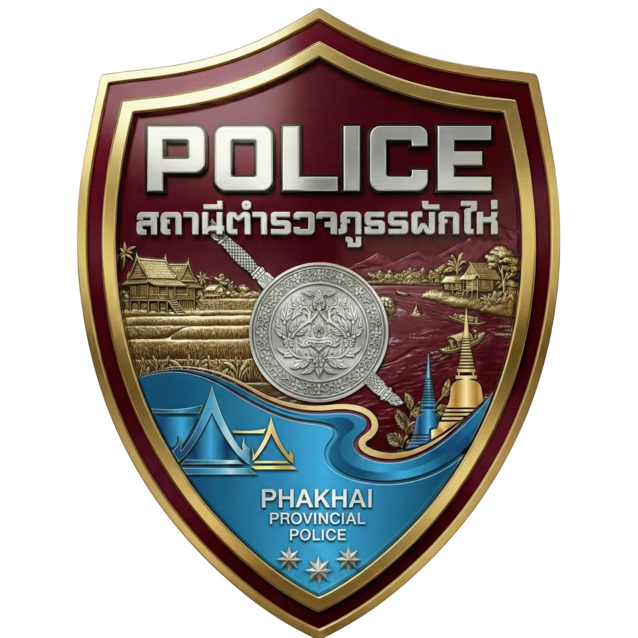 สถานีตำรวจภูธรผักไห่ Phakhai Provincial Police Station  logo