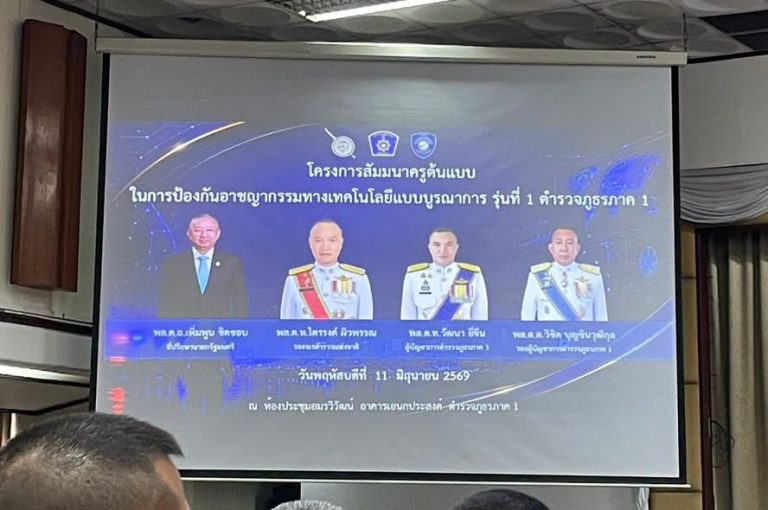 สภ.ผักไห่ ผนึกกำลังชุมชน จัดอบรมต้านภัยไซเบอร์